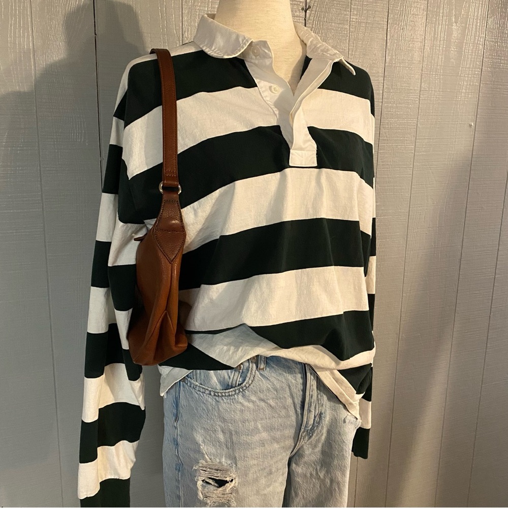 Everlane for Surfrider polo rugby striped long sleeves Men’s large